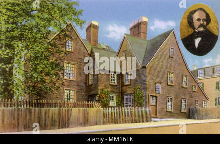 Maison de Seven Gables. Salem. 1925 Banque D'Images