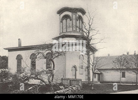 Église méthodiste épiscopale. West Falmouth. 1896 Banque D'Images