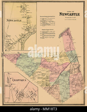 Plan de Newcastle. 1867 Banque D'Images