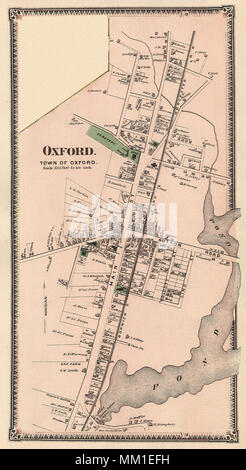 Site d'Oxford. 1870 Banque D'Images