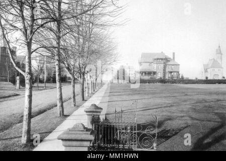 Trinity College Chapitre Maisons. Hartford. 1893 Banque D'Images