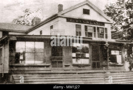 Buckland Magasin et bureau de poste. West Hartford. 1910 Banque D'Images