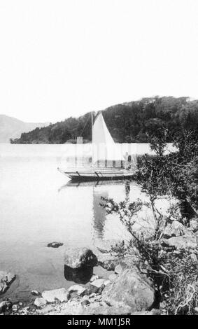 Hakone Lake. Hakone. 1930 Banque D'Images