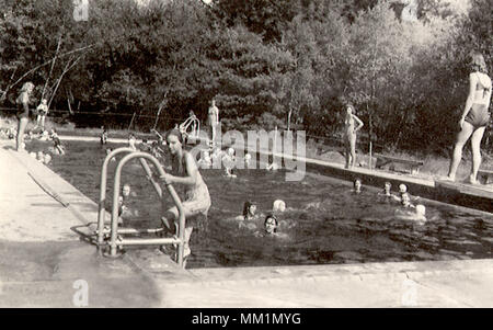 Camp Piscine. Shehaqua White Haven. 1953 Banque D'Images