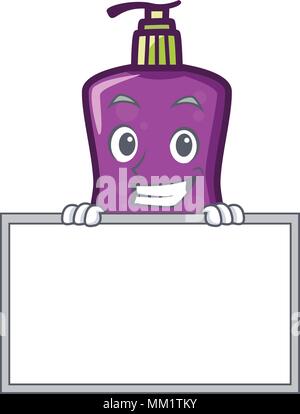 Souriant avec caractère cartoon style conseil shampo Illustration de Vecteur