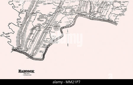 Plan de Hancock, Maryland. 1877 Banque D'Images