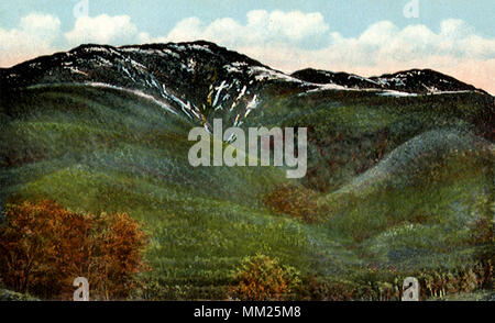 Snow cross sur le mont Lafayette. Franconia Notch. 1917 Banque D'Images