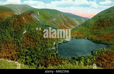 Echo Lake et le mont Lafayette. Franconia Notch. 1932 Banque D'Images