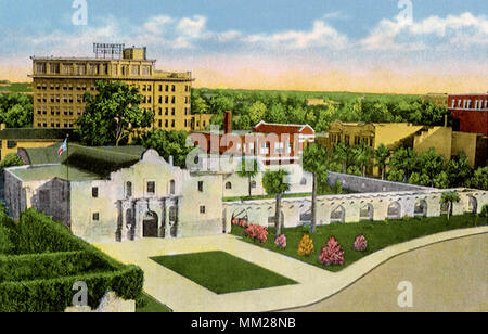 L'Alamo. San Antonio. 1935 Banque D'Images