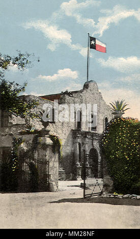 L'Alamo. San Antonio. 1917 Banque D'Images