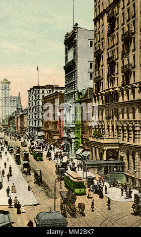 Vue sur la 42e Rue. La ville de New York. 1912 Banque D'Images