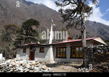 Deboche Couvent Monastère, Népal Banque D'Images