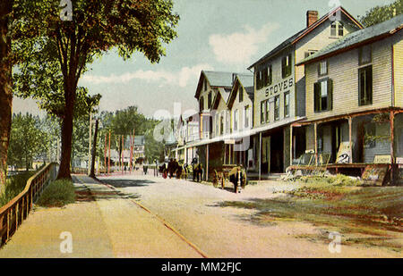 Rue principale. Mount Hope. 1908 Banque D'Images