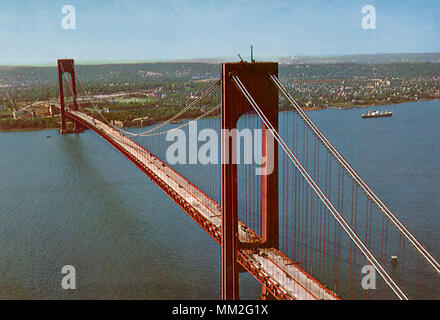 Verrazano Narrows Bridge. Brooklyn. 1960 Banque D'Images