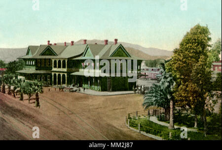 Santa Fe Depot. San Bernardino. 1915 Banque D'Images