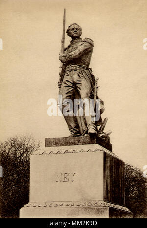 Statue de Maréchal Ney. Metz. 1910 Banque D'Images