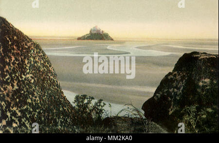 Le Mont Saint-Michel. 1910 Banque D'Images