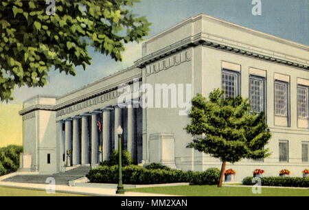 Bibliothèque publique. D'Indianapolis. 1940 Banque D'Images