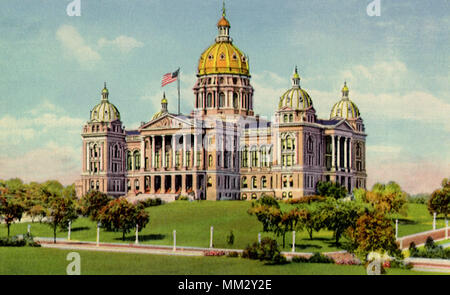 State Capitol Building. Des Moines. 1940 Banque D'Images