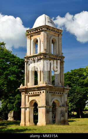 Tower dans la vallée à la protection de la plantation de sucre et d'esclaves d'Afrique sur lequel il a travaillé. San Isidro de los Destiladeros Banque D'Images