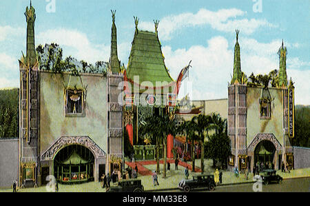 Le Grauman's Chinese Theatre. Hollywood. 1925 Banque D'Images