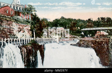 Rainbow Falls. Keeseville. 1923 Banque D'Images