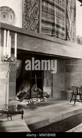 Salon. Hôtel Ahwanee. Yosemite. 1935 Banque D'Images