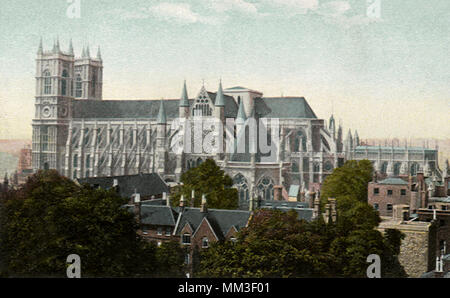 L'Abbaye de Westminster. Londres. 1910 Banque D'Images