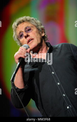 Roger Daltrey qui effectue l'opéra rock du légendaire Tommy sur scène à l'Indigo à l'O2 Arena le 21 juillet 2011 à Londres, Royaume-Uni. --- Image par © Paul Cunningham Banque D'Images