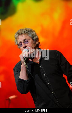 Roger Daltrey qui effectue l'opéra rock du légendaire Tommy sur scène à l'Indigo à l'O2 Arena le 21 juillet 2011 à Londres, Royaume-Uni. --- Image par © Paul Cunningham Banque D'Images