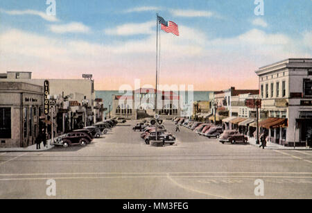 Pier Avenue. Hermosa Beach. 1946 Banque D'Images