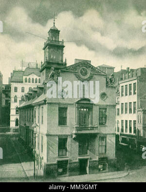 Old State House. Boston. 1910 Banque D'Images