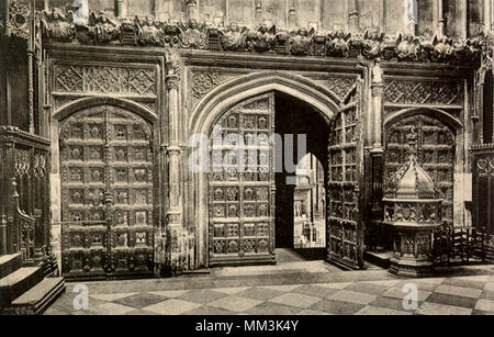 Chapelle de l'abbaye de Westminster. Londres. 1910 Banque D'Images