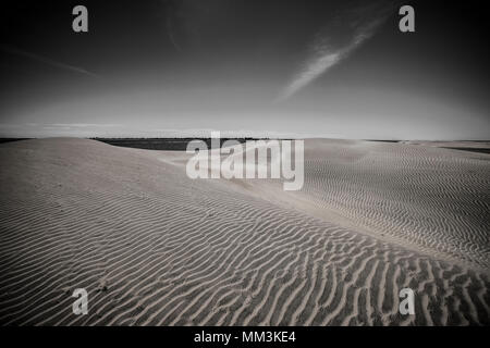 Dunes de sable en Bahia Magdalena bay dans la péninsule de Basse-Californie au nord du Mexique Banque D'Images