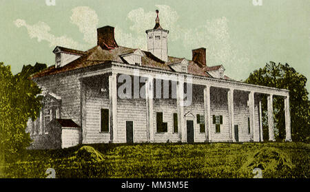 Washington's Home. Mount Vernon. 1910 Banque D'Images