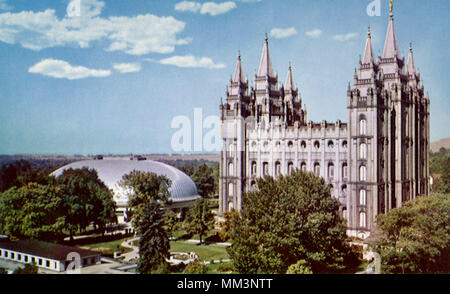 Temple Square. Salt Lake City. 1965 Banque D'Images