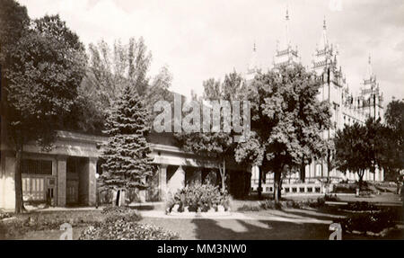 Temple & Tabernacle. Salt Lake City. 1920 Banque D'Images