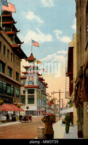 Chinatown. San Francisco. 1915 Banque D'Images