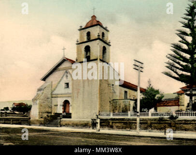 Mission San Buena. Ventura. 1910 Banque D'Images