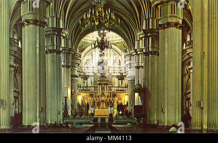 Intérieur de la cathédrale. Guadalajara. 1970 Banque D'Images