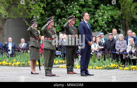 Taoiseach Leo Varadkar assiste à une cérémonie religieuse de l'état pour commémorer l'Insurrection de Pâques 1916 les dirigeants à Arbour Hill Cemetery à Dublin. Banque D'Images