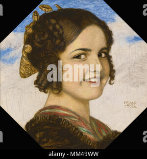 Coincé Franz von - Portrait de l'artiste Mary la fille 6 Banque D'Images