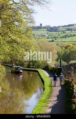 Rochdale Canal près de Luddenden Foot, West Yorkshire Banque D'Images