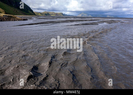 Mýrdalssandur, Islande Banque D'Images