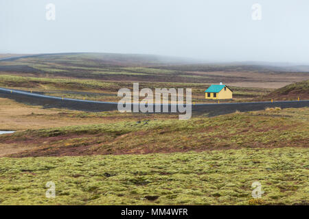 Maison isolée en Islande Banque D'Images