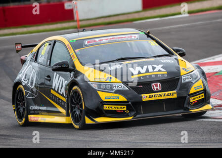 Donington Park, Derbyshire, Royaume-Uni. 29 avril 2018. Dunlop MSA British Touring Car Championship. Jack Goff Course Wix Eurotech avec Banque D'Images