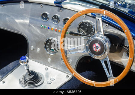 Détail de l'intérieur d'un type de Ram American Shelby Cobra 427 R Banque D'Images