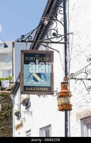 L'Fortesque Inn pub dans la rue Union, Salcombe, South Hams, Devon, UK Banque D'Images