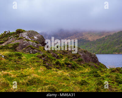 Nature sauvage au parc Gleninchaquin en Irlande Banque D'Images