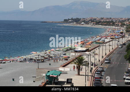 Calabre Diamante Beach Banque D'Images